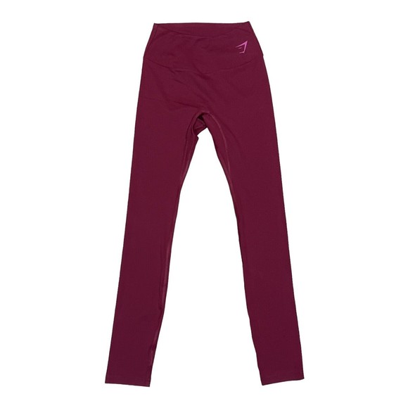 Gymshark High-Waisted Cherry Training Leggings Women's Stretch Pants Sz XXS‎ - Picture 1 of 7
